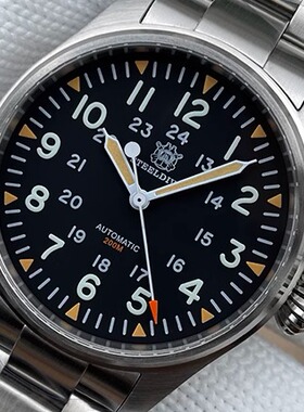 复刻定制316L精钢飞行机械200米防水潜水男士手表C3/BGW9绿夜光员