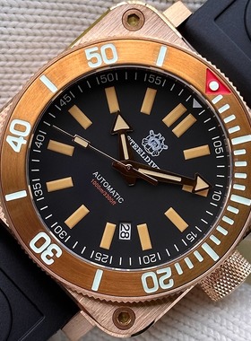 SD1949S  45MM方形青铜表壳黑色表盘 1000M 防水自动男士潜水手表