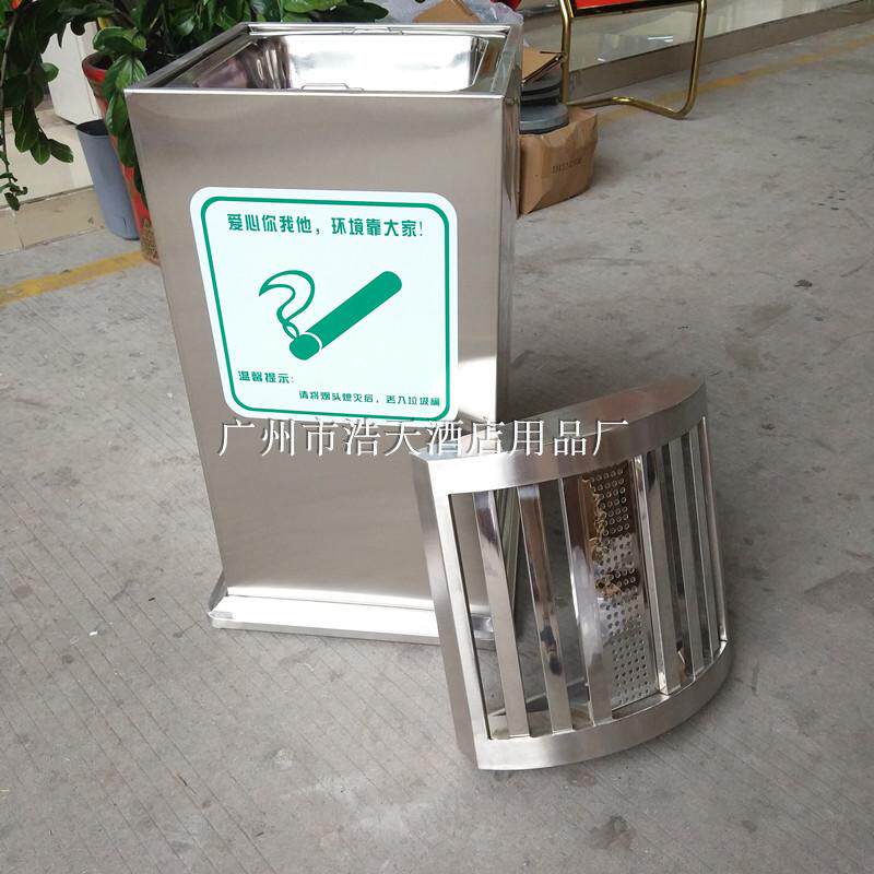 工厂直销大号方形不锈钢烟灰桶酒店宾馆工业吸烟区收集桶可装水