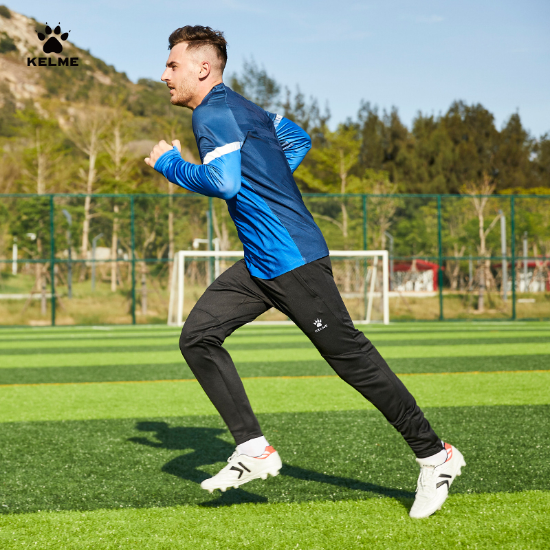 KELME卡尔美儿童收腿裤男女足球训练裤学生冬加绒加厚运动长裤男