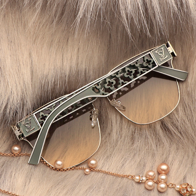 高清尼龙网红炸街绿色显白太阳镜