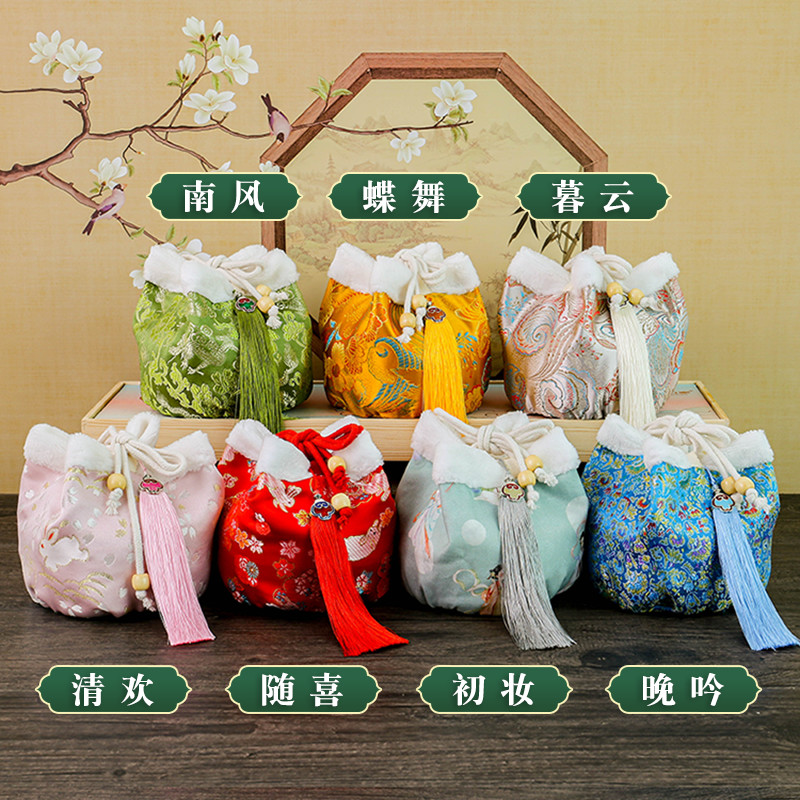 汤婆子布套手工宫廷复古暖手宝套