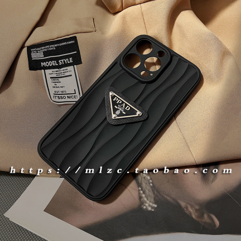 秋冬复古纹字母适用苹果14promax手机壳iphone13个性12/11软壳潮