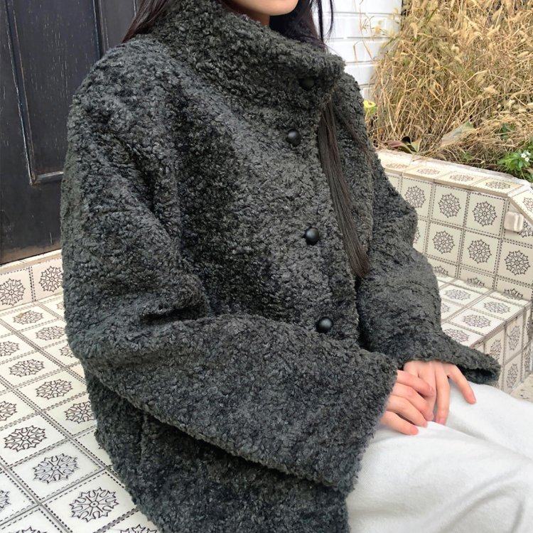 已出货 氛围感保暖复古毛绒纽扣百搭厚外套,女装/女士精品,棉衣/棉服,淘宝优惠券,粉丝福利购,淘宝优惠卷