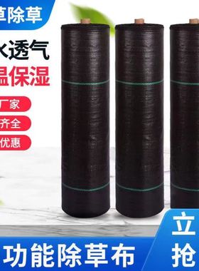 防草布除草布果园加厚抗老化园艺地布盖草黑色大鹏透气保湿农用布
