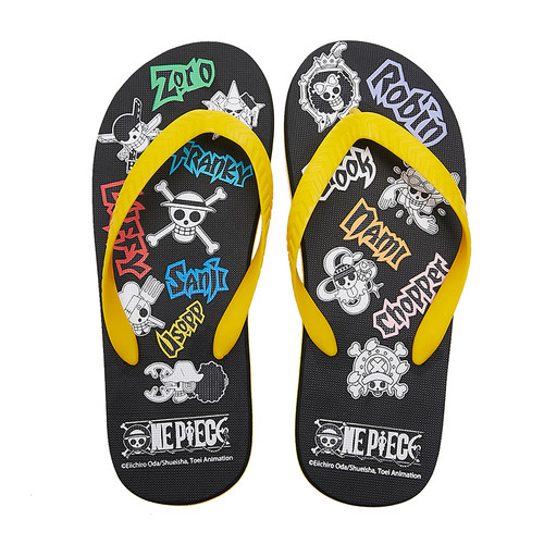 班尼路卡通动漫海贼王海边凉拖鞋