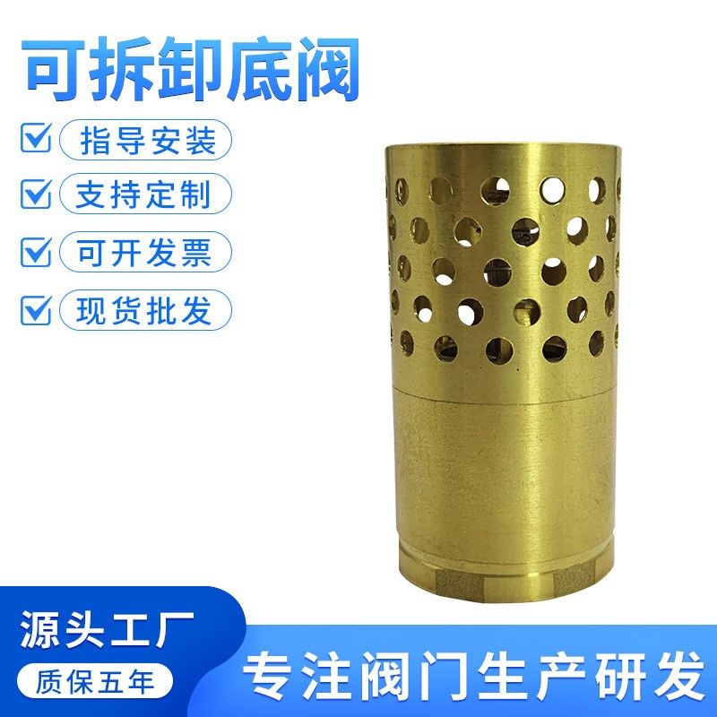 可拆卸铜底阀水泵底阀