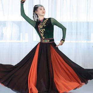 演出课堂练习女少数民族大摆裙舞台装 25新款 艺考蒙古剧目舞蹈服装