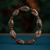 沉水级达拉干红土沉香手串真品随形桶珠沉香木手链留疤老料女男士