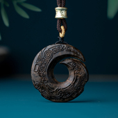 天然正品 文莱黑奇楠沉香项链吊坠沉水级老料棋楠时来运转随身挂件