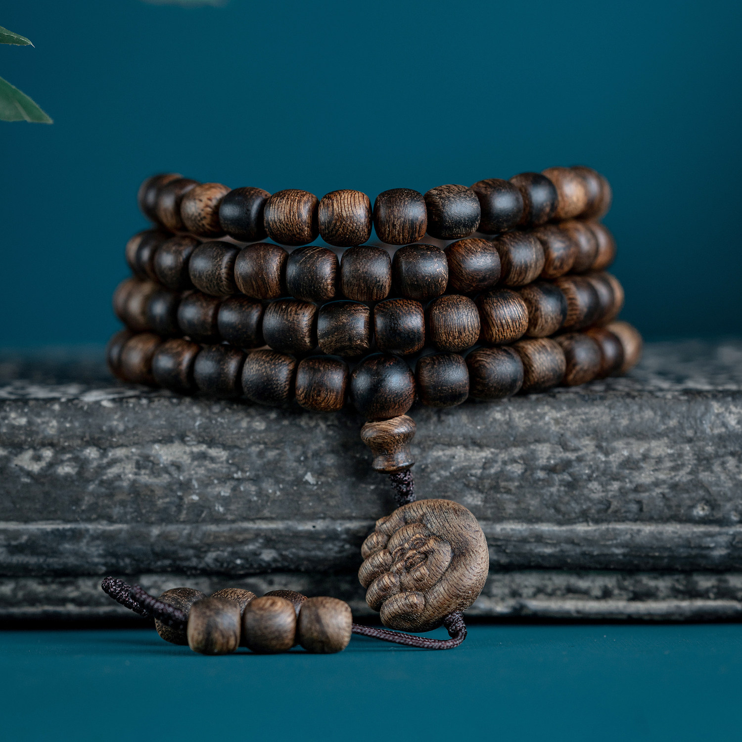 天然印尼达达拉干沉香手串108颗沉水老料香木佛珠手链多手持念珠