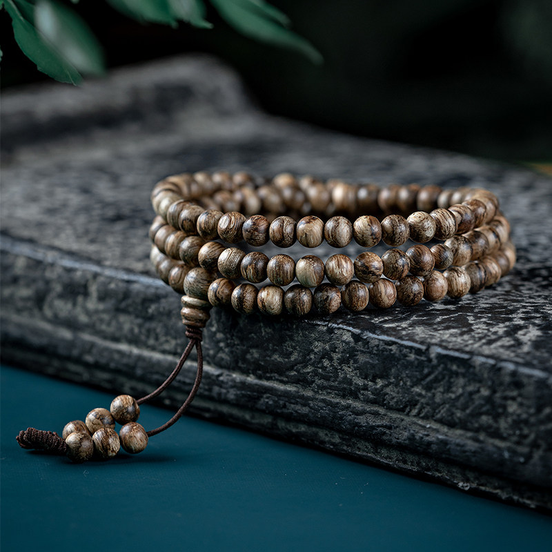天然野生印尼达拉干虎斑纹真沉香手串高级感女男士多圈木佛珠手链,饰品/流行首饰/时尚饰品新,沉香,淘宝优惠券,粉丝福利购,淘宝优惠卷