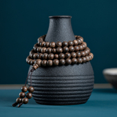 天然印尼达拉干沉香手串108颗佛珠保真沉水级老料木质文玩手链6mm