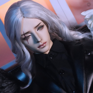 懒娃bjd假发3 4分sd人偶叔男女娃中分长卷头发-欧风贵族-金-棕