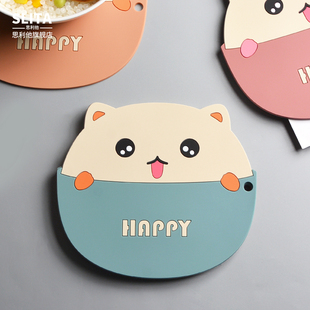 北欧餐垫隔热垫防烫杯垫创意可爱家用耐热餐桌垫碗菜垫子盘防水垫