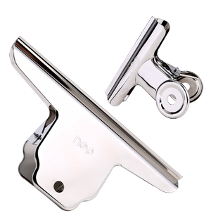 得力文件夹子整理夹固定铁票夹大中小号强力办公文件财务铁票据书夹文具批发画板夹票夹办公用品圆形山型夹