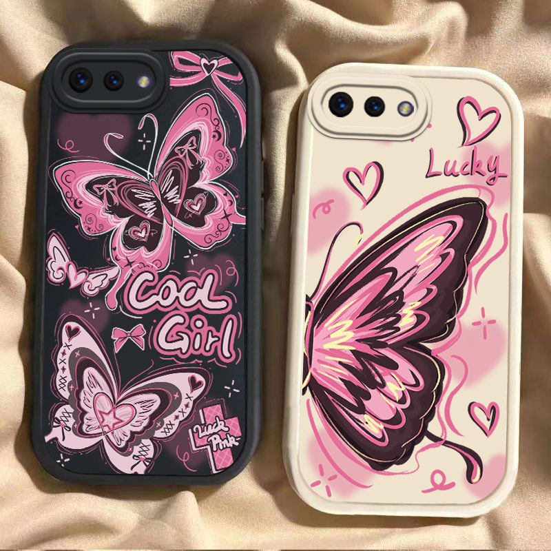 ins风甜酷蝴蝶适用OPPOA5手机壳PBAT00全包防摔情侣款学生日韩保护套