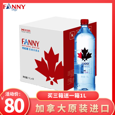 芬尼湾冰川饮用天然水1L*9瓶