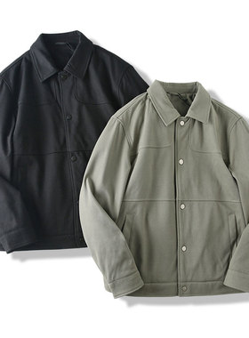 设计师款！线下799！高级斜纹面料！秋季男士工装夹棉夹克外套