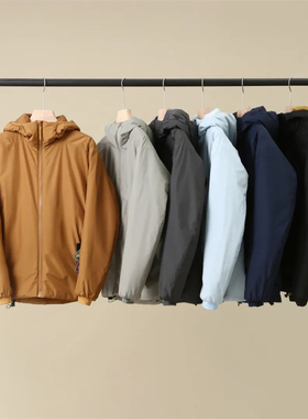 阿瞳木系列！全新升级！超轻量化户外防泼水！冬季男士连帽棉服