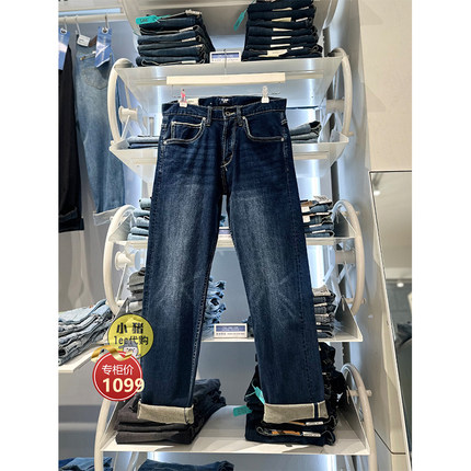 Lee赤耳丹宁男裤直筒中腰百搭休闲牛仔裤LMB1007263XA00F-A04661