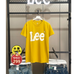 Lee男装夏季印花纯棉百搭T恤经典款logo夏LMT0065673RX00F-A05171