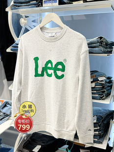卫衣宽松LUT006427203206 A04867 韩国设计复古长袖 Lee慵懒运动衫