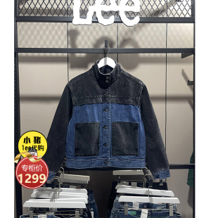 Lee女士牛仔拼色外套小夹克小个子百搭秋LWT006654201714 A05007