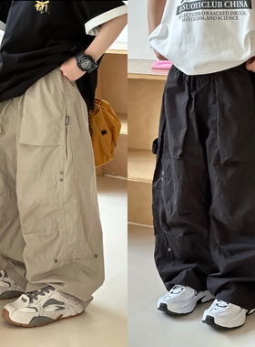 大E小e童装儿童薄款工装裤夏装新款男童韩版直筒宽松休闲长裤7805