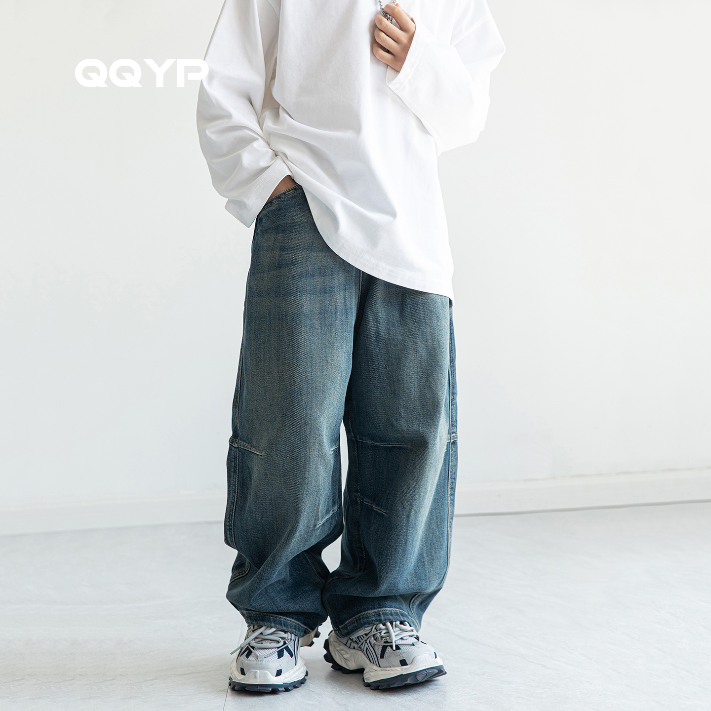 男童牛仔裤2025秋装新款中大童韩版复古牛仔长裤儿童直筒休闲裤子