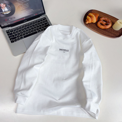 大E小e童装儿童加绒打底衫2025冬装新款中大童抓薄绒加厚T恤5600