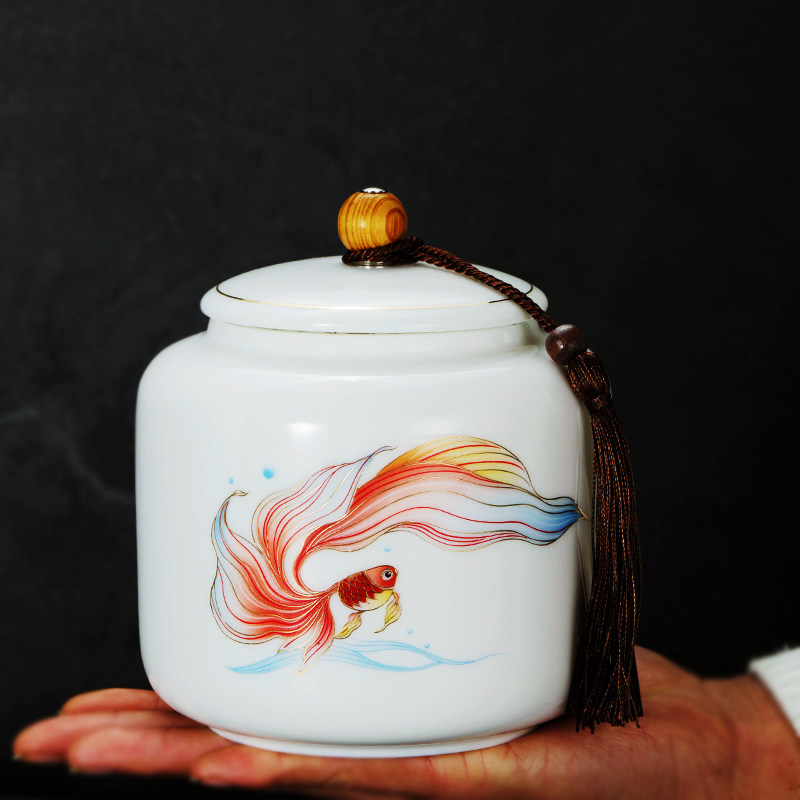 茗客陶瓷德化羊脂玉插个眼