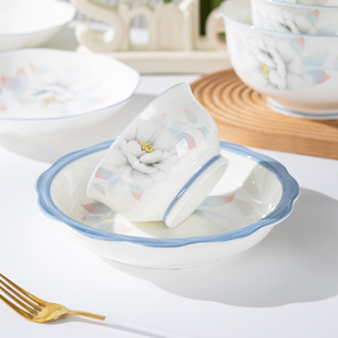 天顺陶瓷2026新款高颜值餐具家用饭碗吃饭碗米饭碗高脚防烫高级感