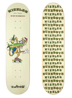DunkBoyz x Kizzles联名DrunkBoyz专业滑板双翘板面加枫木8.0尺寸