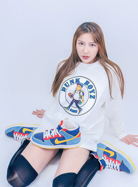 断码特价DUNKBOYZxACQUIT吃豆先生PACMAN宽松情侣长袖圆领卫衣