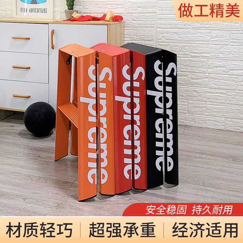 现货suprme折叠梯家用梯潮牌梯