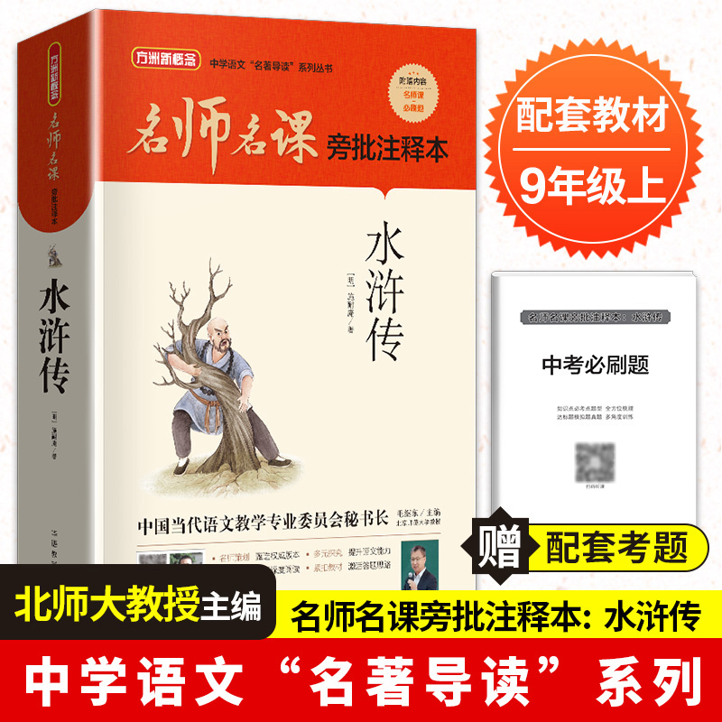 名师旁批注释本水浒传阅读名著
