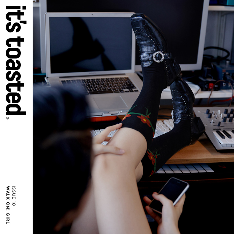 itistoasted原创铆钉真皮乐福鞋