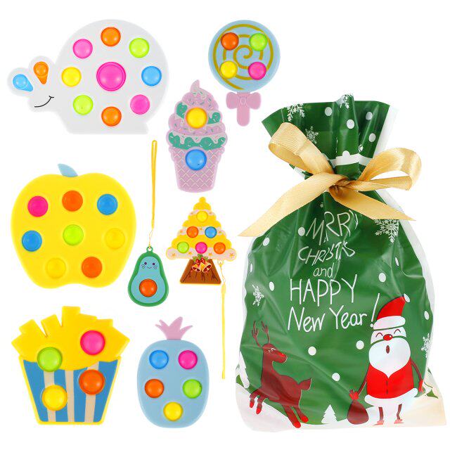 christmas countdown calendar toys set push antistress fidget