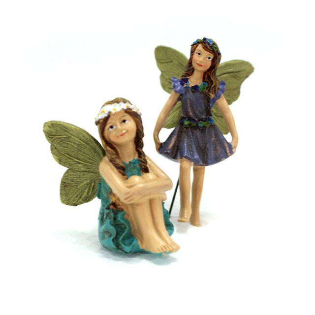 fairy garden - 6pcs miniature fairies figurines accessories