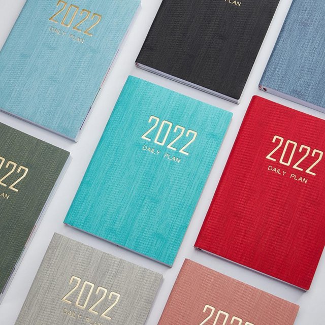english a5 schedule book notepad planner notebook newest 365
