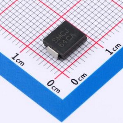 5只 SMCJ64CA 静电和浪涌保护(TVS/ESD) SMCJ64CA SMC(DO-214AB)