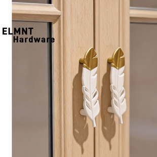 ELMNT 金翎2个法式复古轻奢酒柜拉手 别墅实木抽屉柜子仿古铜把手