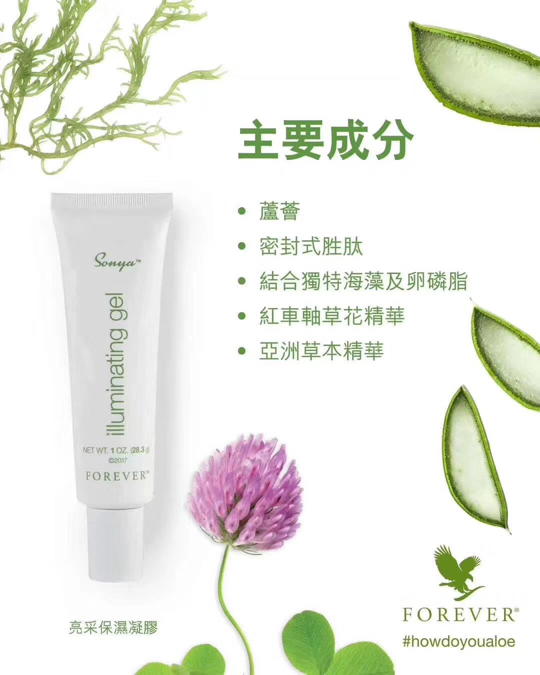 美国永恒 Forever llluminating Gel 亮采保湿凝胶 保湿精华