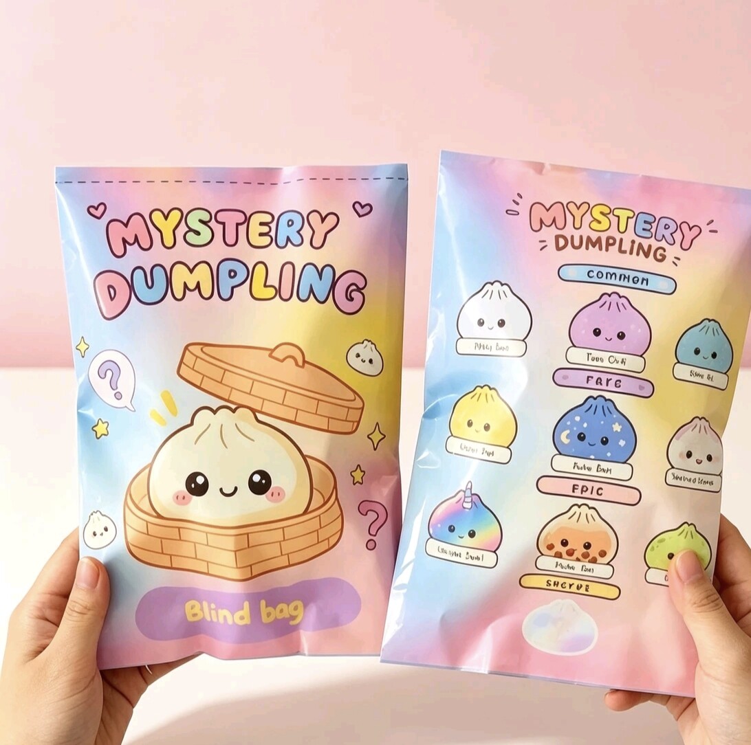 神秘小笼包面包卷披萨店盲袋捏手工益智玩具DIY可爱儿童创意游戏