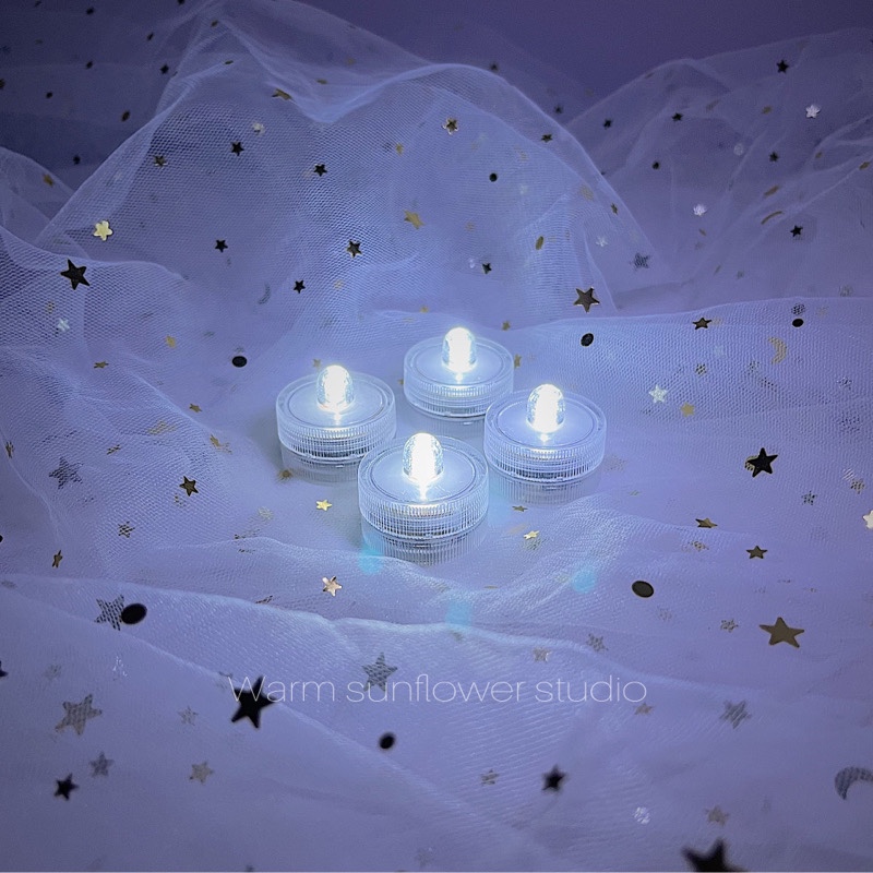 防水LED小彩灯电池灯纽扣蜡烛灯创意手工布展积木缸专用灯氛围灯