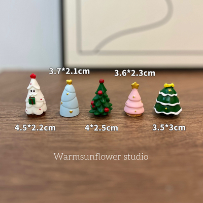 新品！缤纷圣诞树圣诞节蛋糕装饰摆件店铺桌面布置氛围小礼物2024