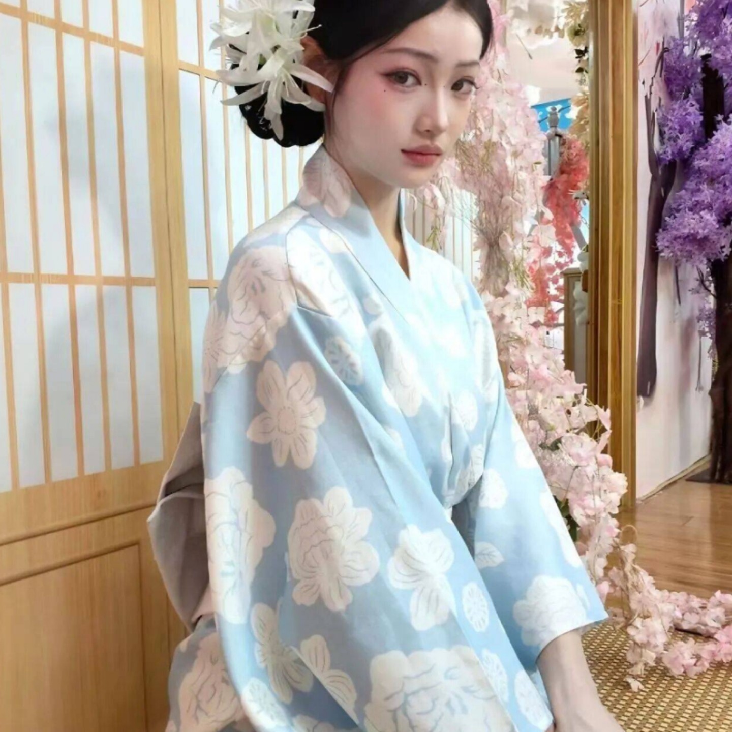 新款神明少女和服改良风日式正装传统多色日系风写真服拍照剧本杀