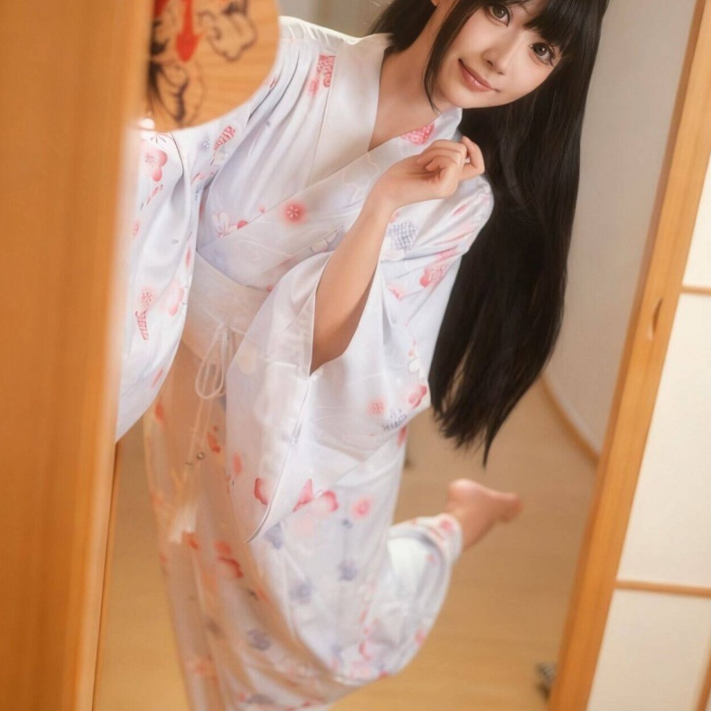 新款神明少女改良和服传统正装日式浴衣拍照日系写真摄影服装