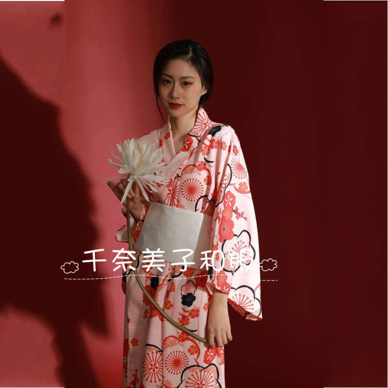 影楼主题写真神明少女和服日系日本和服女樱花季摄影改良和服浴衣